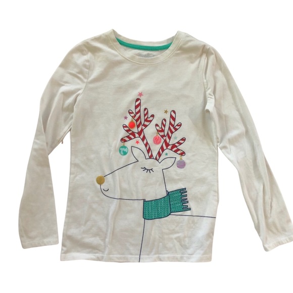 Cat & Jack Other - Girls Cat & Jack Holiday Reindeer Tee